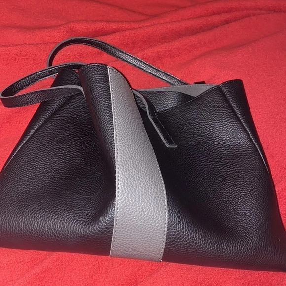 Vince Camuto Vegan Leather Tote  Messenger Bag - Picture 3 of 7